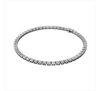 Swarovski Collier Tennis Millenia, Taille Carré, Blanc, Métal rhodié