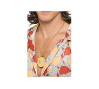 Smiffys Pendentif or métallique avec chaîne Halloween, Carnaval