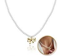Collier Flamenco Mystique en acier inoxydable plaqué or 14k NST2157