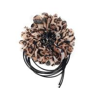 Collier Fleur Vintage Avec Cristaux Colorés, Collier Fleur Rose, Fleur Collier Mariage Mariée, Collier Fleurs Bohème, Collier Ras du Cou Noir En Fleurs Bijoux Pour Femmes Filles Adolescentes