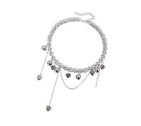 Collier flexible à thème exclusif pour les fêtes, les rendez-vous, les occasions spéciales, pendentif créatif en forme de cœur, idéal pour elle, symbole d'amour moderne, tenue de soirée, bijoux