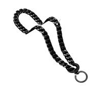 Collier for Chien argenté et doré, Maille cubaine de 15 mm de Large, chaîne de Dressage en Acier Inoxydable Lisse for Animaux de Compagnie bravecto Chien(Gold Or Silver,28inch (71cm) -15MM)