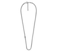 Collier - FOSSIL - Adventurer - Acier inoxydable - Maille haricot - Blanc 50 cm