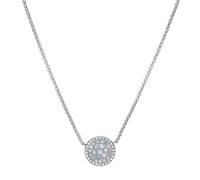 Collier FOSSIL en Acier et Nacre Bleue