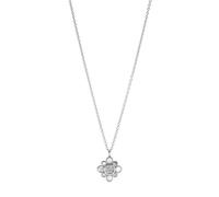 Collier FOSSIL en Acier Gris et Cristal