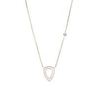 Collier FOSSIL en Acier Rose et Nacre