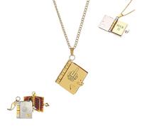 Collier « Fuck It Adulting is bullshit », pendentif « You've Got This Shit Book », collier « Fuck Middle Finger Books » ouvrable, pendentif personnalisé inspirant pour femmes et hommes (God)