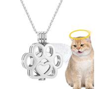 Collier funéraire pour animal de compagnie - Pendentif pour cendres commémoratives - Bijou souvenir souvenir | Collier urne | Perte, mémoire, homme, femme, maison, condoléances, souvenir, cadeau