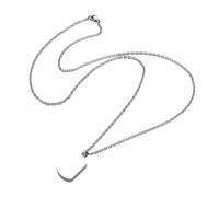 Collier funéraire robuste avec compartiment dissimulé pour cendres et pendentif commémoratif en acier inoxydable résistant à la corrosion, taille unique, Comme décrit, Comme décrit.