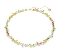 Swarovski Collier Femme Tennis 5714836 Élégant doré avec cristal Jaune Taille ONE Size