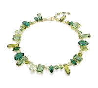 Swarovski Collier Gema – Vert – Tailles variées – Placage de ton or