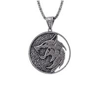 Collier Geralt Witcher Médaille Viking Bijoux Cadeau pour Hommes Garçons Femmes