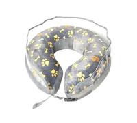 Collier gonflable avec déflecteur transparent, cône souple pour chat, parfait pour après une chirurgie et la cicatrisation des plaies, collier de récupération léger et réglable pour chiens Colliers de