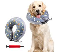 Collier Gonflable - Collier de Protection pour Chien - Collier de Protection réglable et Confortable - Collier Gonflable pour Chien Doux - Anti-Fuite pour Chats et Chiens après Chirurgie et blessures