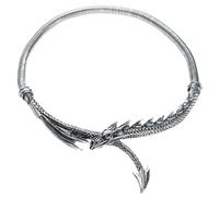 Collier Gothic de Alchemy Gothic - Collier Dragons Lure - pour Femme - couleur argent Standard