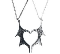 Collier Gothic de Alchemy Gothic - Demon Wings Sweetheart - pour Unisexe - noir/argent Standard