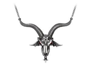 Collier Gothic de Alchemy Gothic - Pendentif Baphometica - pour Unisexe - couleur argent Standard