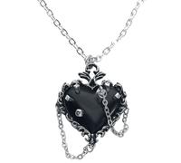 Collier Gothic de Alchemy Gothic - Witches Heart - pour Femme - couleur argent Standard
