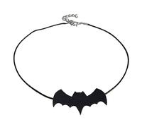 Collier gothique d'Halloween avec pendentif chauve-souris et araignées - Chaîne ras du cou pour femme et fille - Pour anniversaire, Halloween, taille unique, Comme décrit, Comme décrit.