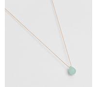 Collier goutte aqua calcedoine