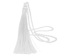 Collier Goutte de Verre Femmes Chaîne Perles Cristal Pull Long Colliers Pendentif Turn Collier, Coton, No Gemstone