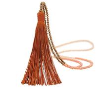 Collier Goutte de Verre Femmes Chaîne Perles Cristal Pull Long Colliers Pendentif Turn Collier, Coton, No Gemstone