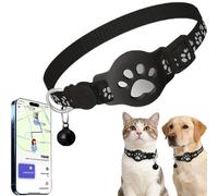 Collier GPS Chat,Collier GPS pour Chat Traceur sans Abonnement Android,sans Carte Sim,Localisation Temps RéEl, éTanche (Noir-A)