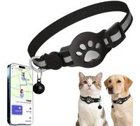 Collier GPS Chat,Collier GPS pour Chat Traceur sans Abonnement Android,sans Carte Sim,Localisation Temps RéEl, éTanche (Noir-B)
