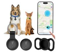 Collier GPS Chat,GPS Chien Compatible avec Les Systèmes iOS et Android Suivi Intelligent de La Localisation en Temps Réel Longue Autonomie Collier GPS pour Chien Traceur pour Animaux étanche-Noir Mat