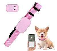 Collier GPS Chat, Traceur GPS Chat, Aide à Localiser Votre Chat pour Apple Find (Compatible avec iOS/Android), pour Chatonssans sans Abonnement (Rose)
