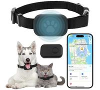 Collier GPS Chat, Traceur GPS pour Chatons sans Abonnement, Localisation en Temps Réel, Compatible iOS/Android, Étanche, Batterie Longue Durée (G)