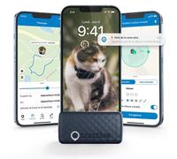 Collier GPS chat - TRACTIVE - CAT Mini - Bleu foncé - Rechargeable USB - Moniteur d'activité