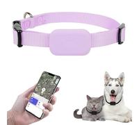 Collier GPS Chats Tracker, Collier Chat GPS, Traceur Chats, Aide à Localiser Votre Chat, Pas De Frais Mensuels, pour Apple Find, Compatible avec iOS/Android. (Rose)