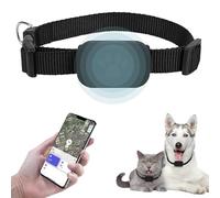 Collier GPS Chats Tracker, Collier Chat GPS, Traceur Chats, Aide à Localiser Votre Chat, Pas De Frais Mensuels, pour Apple Find, Compatible avec iOS/Android. (Noir)