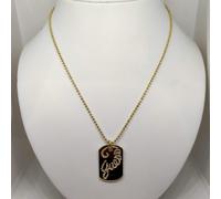 Collier Guess Girocollo Pendentif Targa Femme Argent En Acier Inoxydable