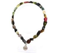 Collier Gypse brut + chaine en acier inoxydable Poids Moyen 15.94 ct, Dimension 25 x 9 x 7 mm Fabriqué en France Bijou mixte femme, homme, enfants Livré dans une boite cadeau Couleur naturelle TRENDYF