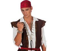 Collier Halloween tête de mort avec os blanc