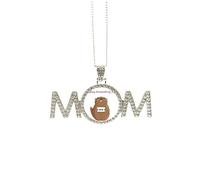 Collier « Happy groundhog day usa amecanada » - Cadeau de fête des mères pour maman, grand-mère, M