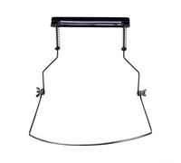 Collier Harmonica Ajustable pour Guitare et Chant(Black) | Acier revêtu poudre, , protège l'instrument, pour robuste, usage intensif