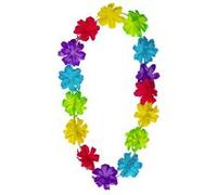 collier hawaïen aloha fleurs polyester multicolore - boland 52407 Multicolore G