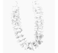 Collier Hawaïen Blanc - Adulte - Mixte - Décoration florale - Longueur 90cm