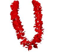 Collier Hawaï Ohana Rouge - Taille Unique