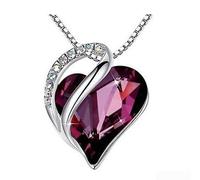 Collier HeFor Art unique avec pierre scintillante DetFor Ails pour une touche de clFor Ass (Violet)