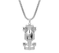 Collier Hip Hop Bijoux Mode F1 Formule 1 Voiture de Course Automobile Pendentif Collier Boxe Lien chaîne pour Hommes Cadeau