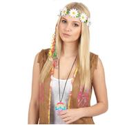 Collier hippie multicolore Adulte - 231815 - Mixte - Intérieur - Noir - 1 pièce - Qualité sélectionnée