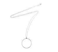 Collier Homme, 1pc Loupe En Vrac Cadeaux En Vrac Loupes Optiques Monocle Femmes Colliers Portes Bijoux Collier En Vrac Colliers Panier À Pain Sac La Chaîne Dames Métal En Vrac