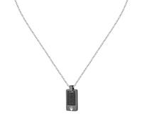 Maserati Collier JM424AVD75 Iconic argenté homme acier inoxydable zircons