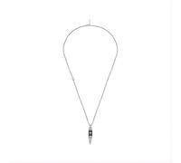 Collier Homme Police Showpiece - Acier Inoxydable Argenté Et Gris