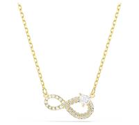 Collier Hyperbola, Taille cœur, Pavé, Infini, Blanc, Doré à l’or 18 carats (750/1000) OS