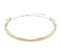 Collier Hyperbola, taille ronde, blanc, mélange de finitions